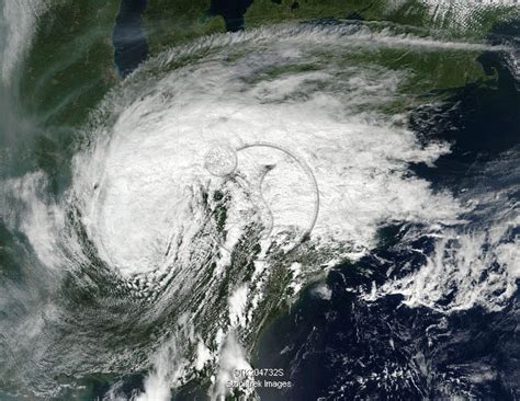 Satellite View Of Post Tropical Cyclone Harvey Over Southcentral United