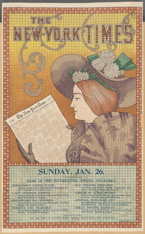 The New York Times Sunday Jan 26 Nypl Digital Collections