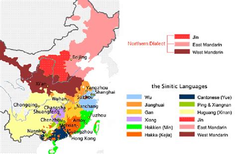 1 Dialect Map Of Eastern China Download Scientific Diagram