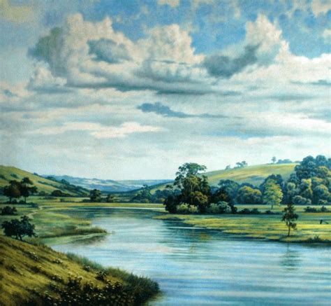 English Countryside Painting By John Hudson Hawke Artmajeur