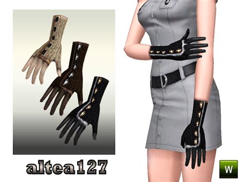 The Sims Resource Leather Gloves And Wool With Applications