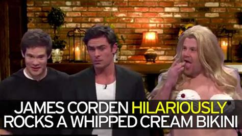 James Corden Wears Whipped Cream Bikini As He Recreates That Scene From