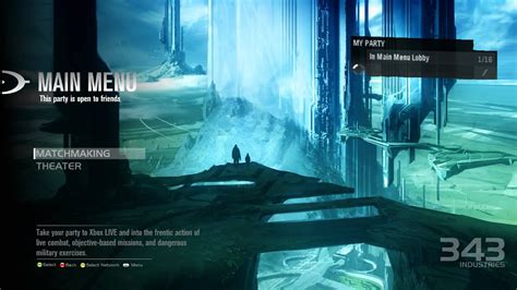 Halo 4 Multiplayer Beta Main Menu Youtube