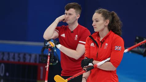 Winter Olympics 2022 Team Gb Curlers Bruce Mouat And Jen Dodds Suffer