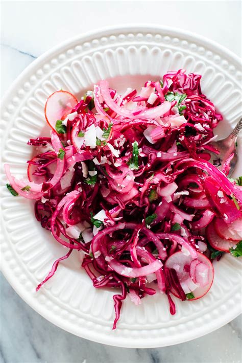 Courtesy of cookie and kate beet slaw has an abundance of color, texture, and flavor. Hot Pink Coconut Slaw - Cookie and Kate