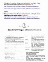 Photos of Principles Of Operations Management Sustainability And Supply Chain Management