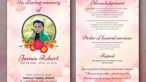 The content within a funeral program varies depending on your preferences. Funeral Program Template - 10+ Free Word, PSD Format ...