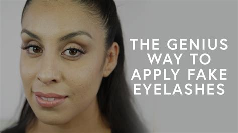 A Genius Hack For Applying Fake Eyelashes The Zoe Report By Rachel