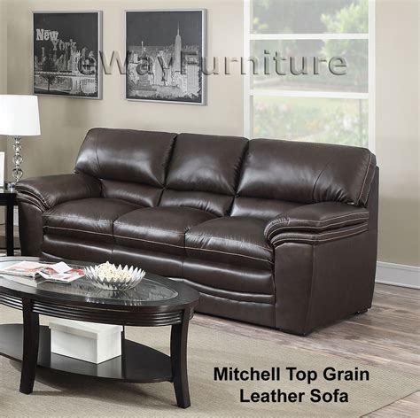 Mitchell Top Grain Leather Sofa