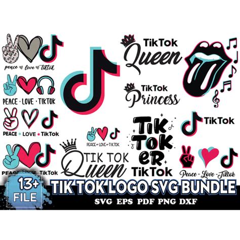 Tik Tok Logo Svg Bundle File For Cricut For Silhouette Inspire Uplift