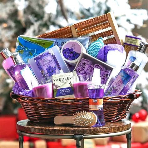 She asked me what gift i got for her. Lavender Spa Escape Gift Basket, Pampering Gift For Her