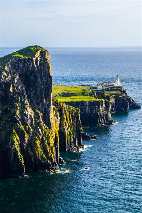 Neist Point Lighthouse Isle Of Skye Scotland Stock Image Image Of