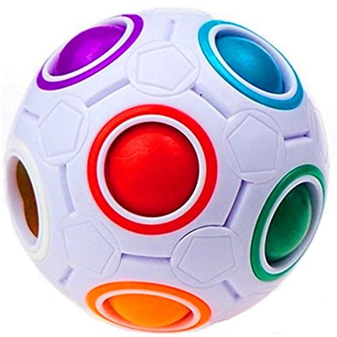 Cuberspeed Rainbow Ball Magic Cube Fidget Toy Puzzle Magic Rainbow Ball