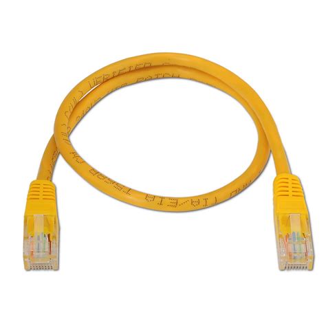 Cable De Red Latiguillo RJ45 Cat 6 UTP AWG24 Amarillo 1 0 Metros 10