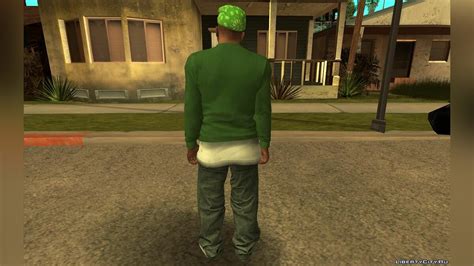 Download Cj In Grove Street Gang Clothes For Gta San Andreas