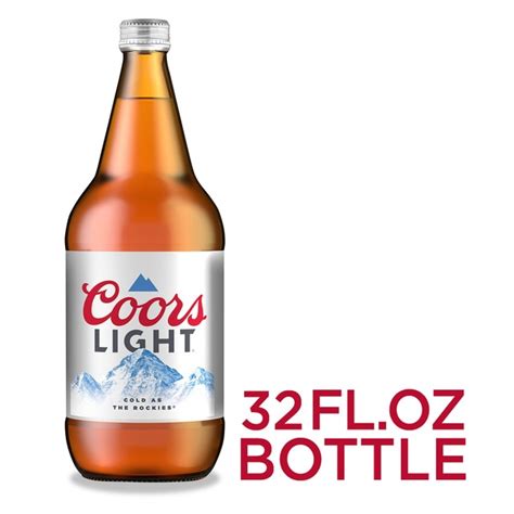 Coors Light Beer Lager Beer Bottle 32 Oz Instacart