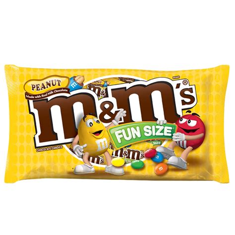 Mandms Peanut Chocolate Fun Size Candy 1053 Ounce Bag