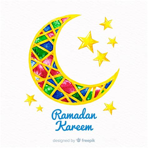 Free Vector Watercolor Ramadan Background