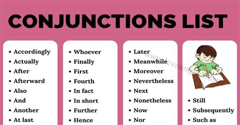 Conjunctions Love English