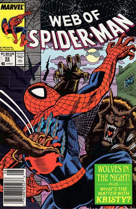 Web Of Spider Man 53 A Aug 1989 Comic Book By Marvel
