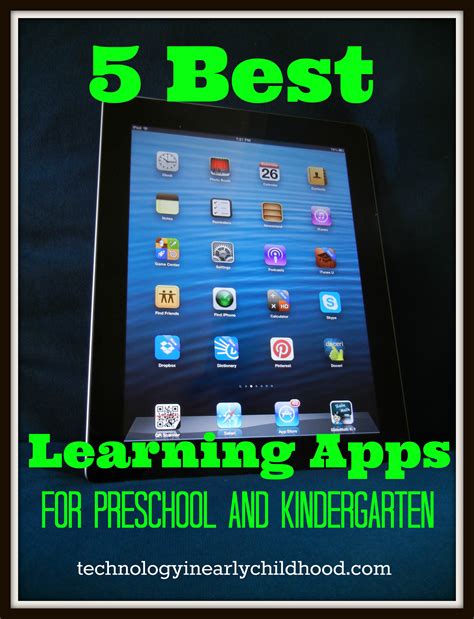 Our top picks for the best educational apps for toddlers and preschoolers for your ipad, iphone, and android devices. Five Best Learning Apps For Pre-K and Kindergarten ...