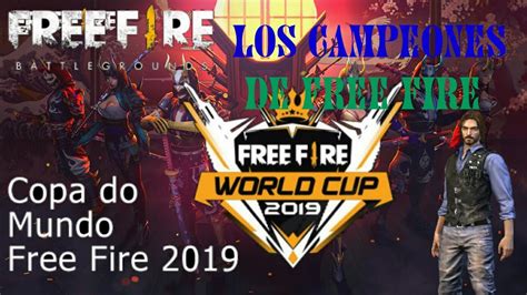 Encuentra tu código promocional free fire alternativas a freefire. CAMPEONES DEL MUNDO DE FREE FIRE LOS GANADORES DEL MUNDIAL DE FREE FIRE CAMPEONES 2019 - YouTube