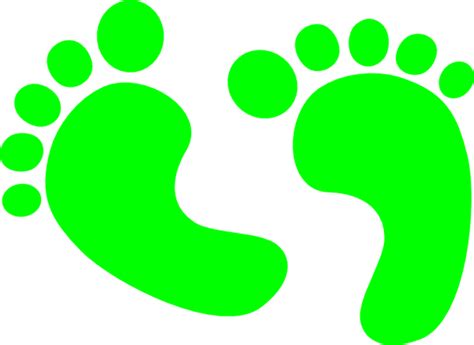 Download High Quality Baby Feet Clipart Green Transparent Png Images