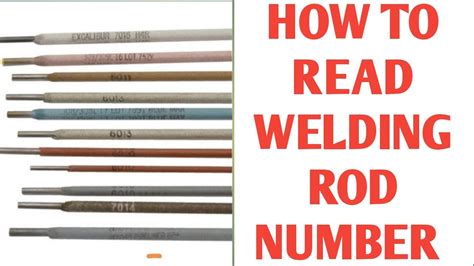 Welding Rod Number Chart