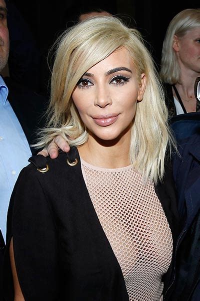Kim Kardashian Debuts Platinum Blonde Hair