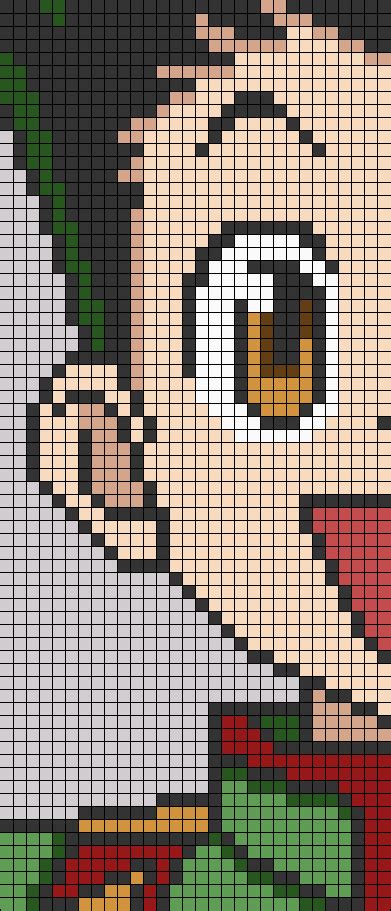 Alpha Pattern 62381 Anime Pixel Art Easy Pixel Art Pixel Art Pattern