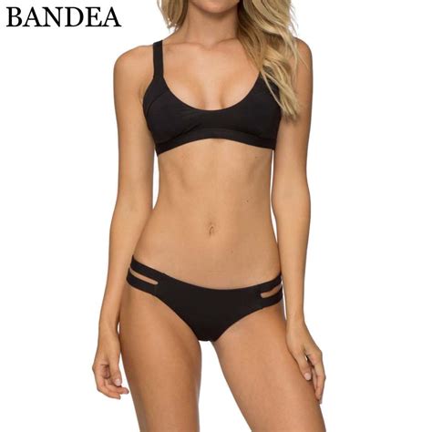 Bandea 2019 Bikini Sexy Women Solid Swimsuit Bandage Swimwear Brazilian