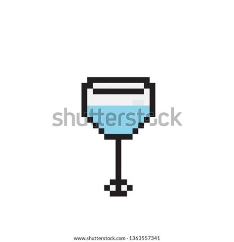 Pixel Art Glass Stock Vector Royalty Free 1363557341 Shutterstock