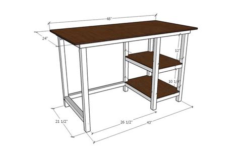 Diy farmhouse desk plans that will make your home office pop! farmhouse desk building plans | Diy wood desk, Diy desk ...