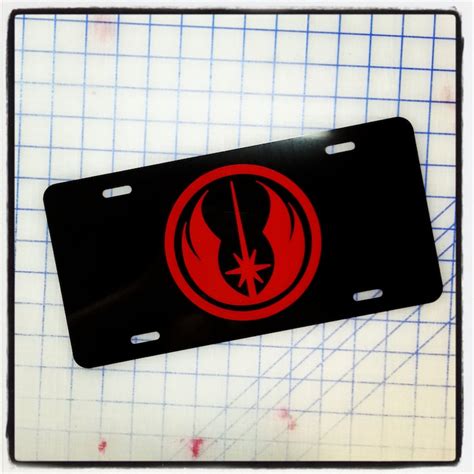Star Wars Jedi Custom License Plate Etsy