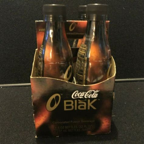 Look New Coca Cola Blak 4 Pack Unopened W Carrier Coke Ebay