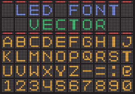 Led Screen Vector Font Download Free Vector Art Stock Graphics And Images
