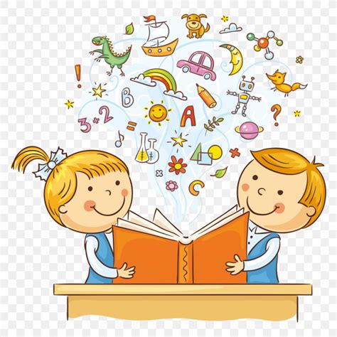 Reading Child Cartoon Illustration Png 1000x1000px Reading Area
