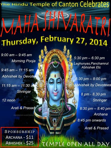 Sacred shivabhishek & chanting with pujya swamiji, sadhvi bhagawatiji. Maha Shivaratri Celebrations @ The Hindu Temple Canton Feb ...