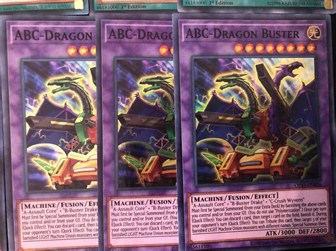 Yugioh ABC Deck Dragon Buster Core Drake Wyvern Silver Etsy