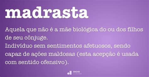 Madrasta Dicio Dicionário Online De Português