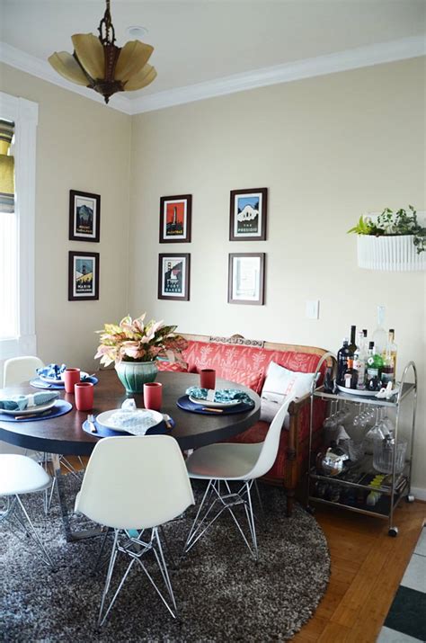 By taking a darker paint color used in one room and adding white, you can create a new complementary color which can create a nice flow to an adjoining room without changing paint. Darren & Preston's Castro Home With a View | Apartment Therapy