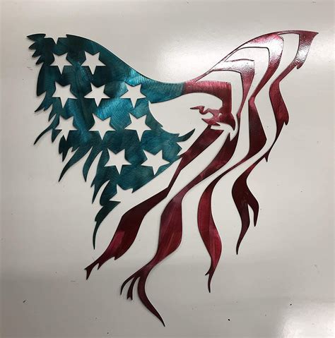 American Eagle Flag Metal Sign Wall Art Home Decor Free Shipping — Smfx