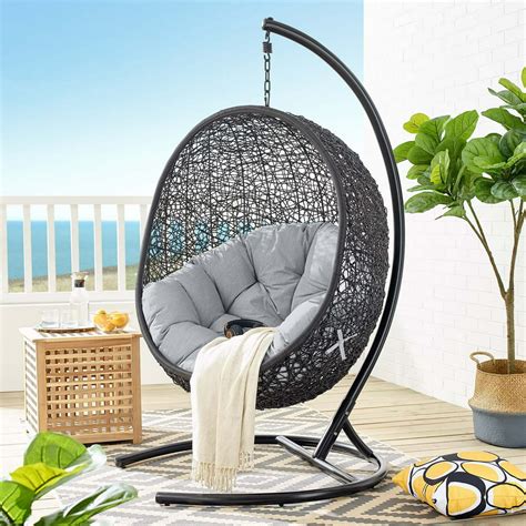 Modway Encase Outdoor Patio Swing Lounge Chair Seat 1 Sunbrella® With