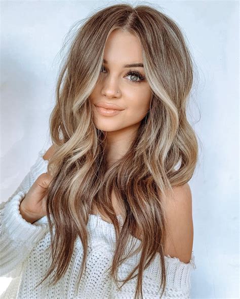 All you have to do is maintain your brown base and lighten part underneath in your favorite shade of blonde. 50 Ideas of Light Brown Hair with Highlights for 2020 ...