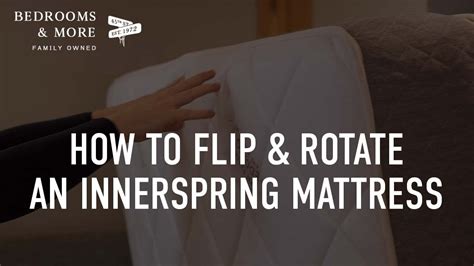 How To Flip And Rotate An Innerspring Mattress Youtube