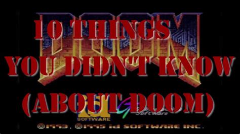 10 Things You Didnt Know About Doom On Playstation Youtube