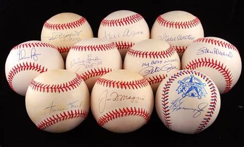 Collection Of Hall Of Fame Signed Signed Baseballs 10