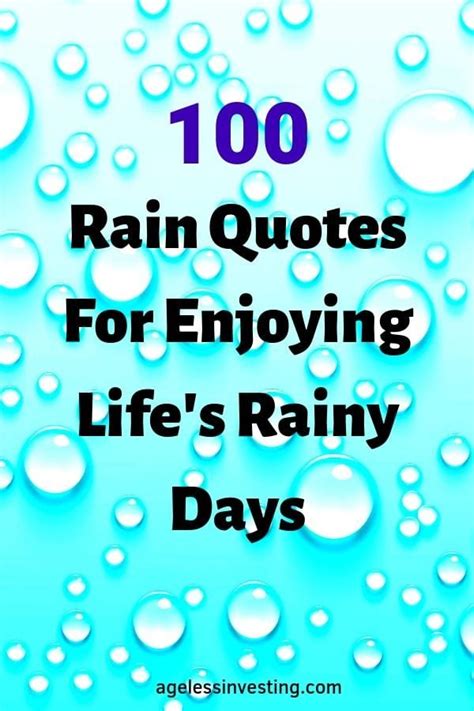 Positive Deep Rainy Day Quotes 01 20 Elegant 100 Rain Quotes For