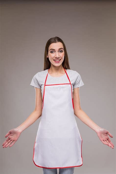Woman In An Apron Stock Image Image Of Culinary Housewife 103284557