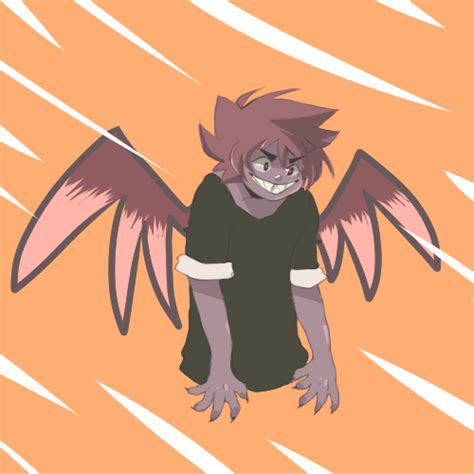 Demon Winged Dude Man By Sweetyluli On Newgrounds